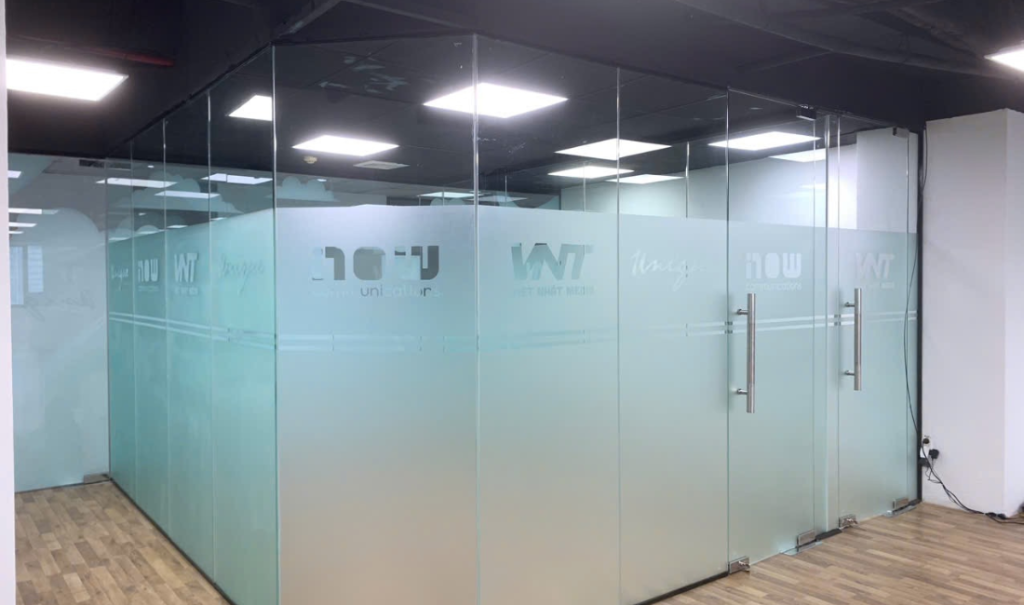 decal dán kính mờ