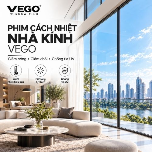 Dịch vụ dán phim cách nhiệt Vego Đài Loan cho nhà kính chất lượng