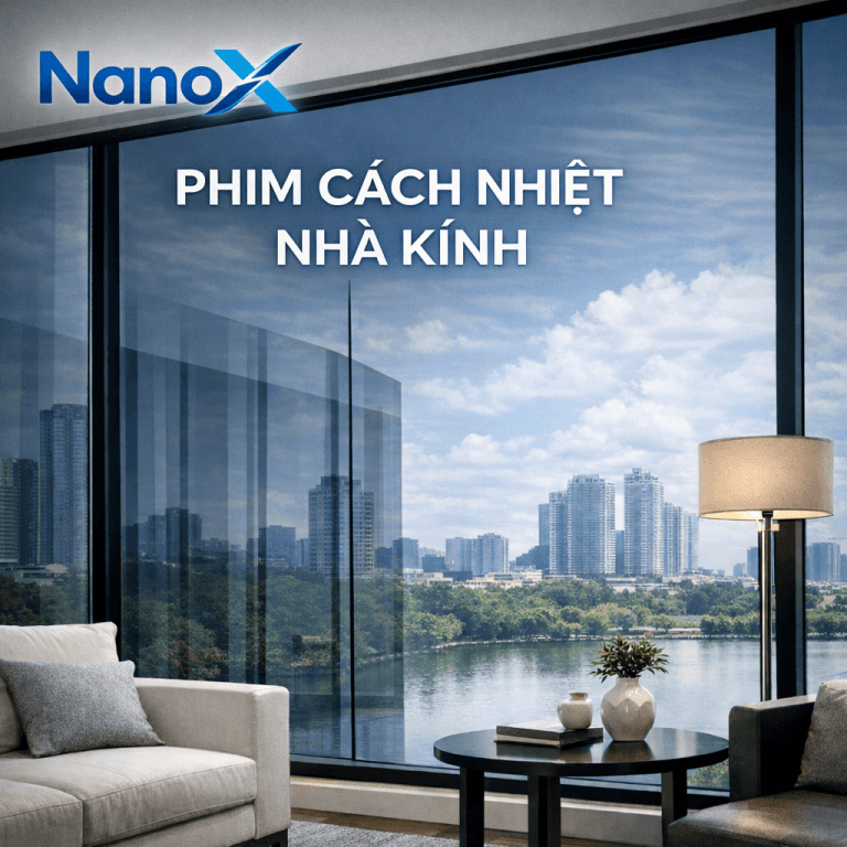 thi công phim cách nhiệt nhà kính của NanoX tại Thế Giới Dán Kính