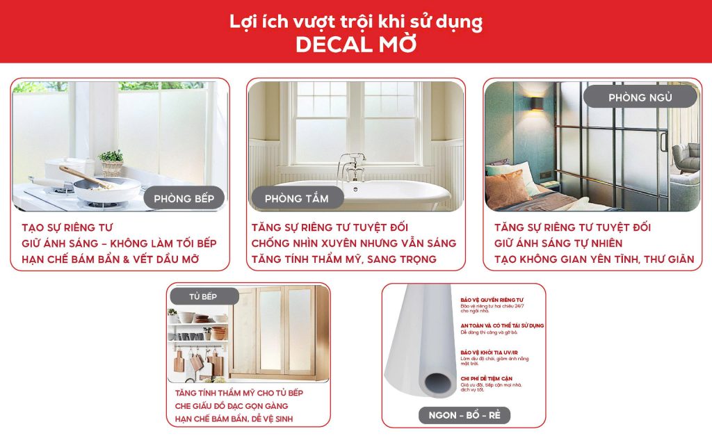 lợi ích việc dán decal mờ