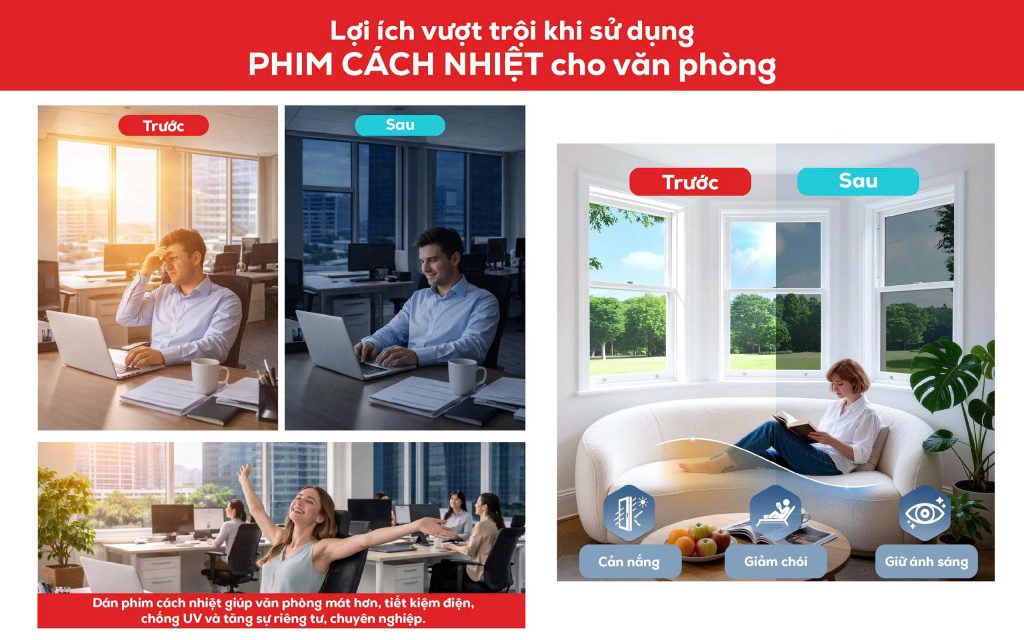 Lợi ích khi dán phim cách nhiệt