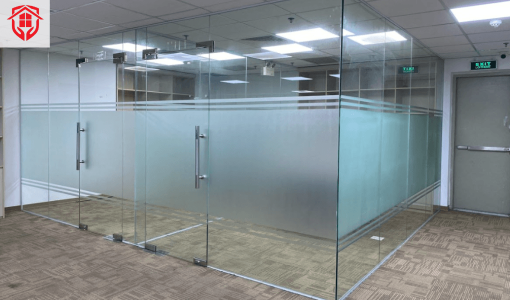 decal dán kính mờ cho văn phòng