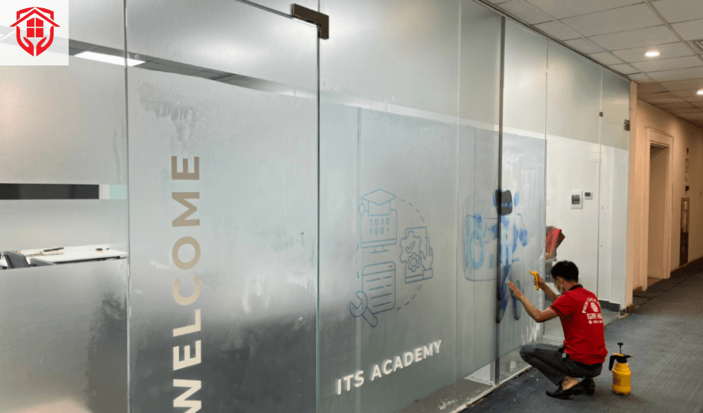 decal mờ in hoạ tiết