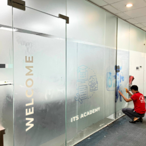 decal mờ dán kính in họa tiết