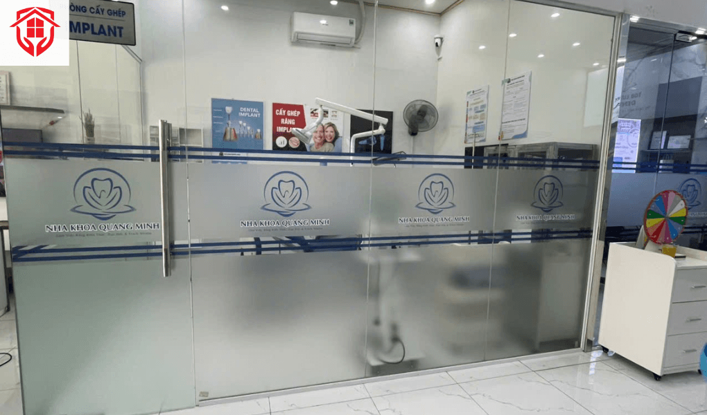 decal mờ dán kính