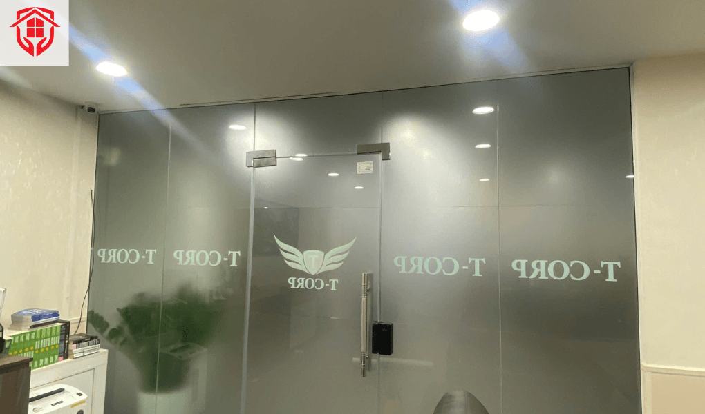 decal mờ in logo