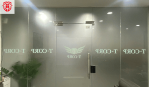 decal mờ in logo