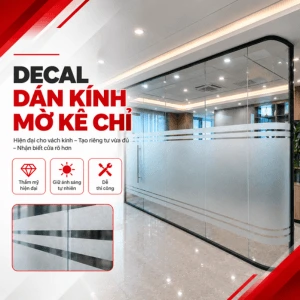 decal dán kính mờ kẻ line