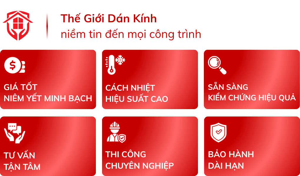 Thế Giới Dán Kính niềm tin với mọi công trình
