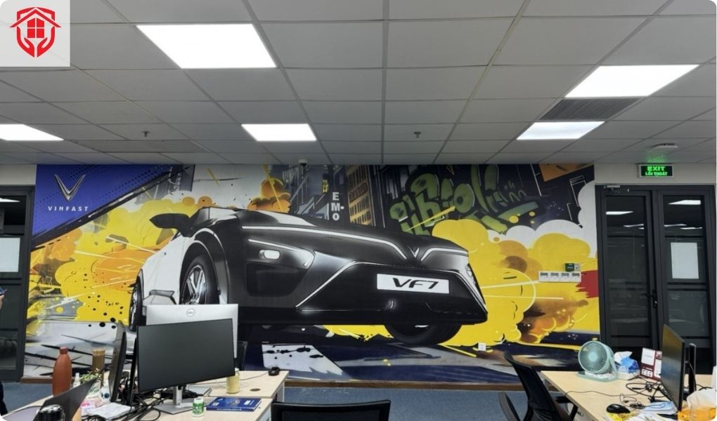 Dịch vụ in và thi công tranh dán tường 3D tại Thế Giới Dán Kính