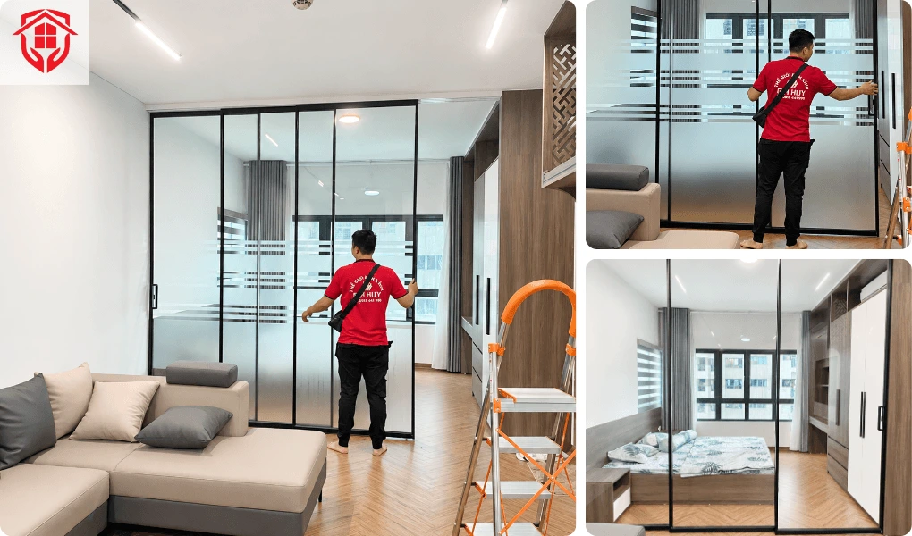 cách dán decal mờ dán kính