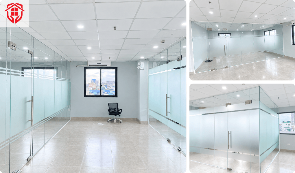 mẫu decal dán kính mờ kẻ line