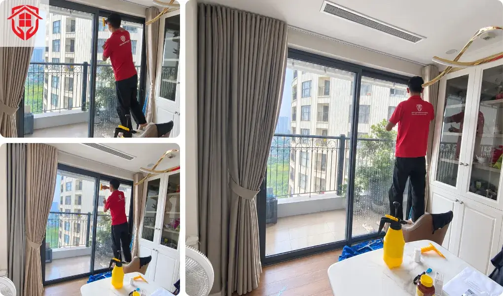 Thế Giới Dán Kính thi công phim cách nhiệt chung cư