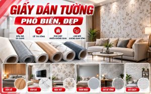 Các mẫu giấy dán tường phổ biến tại Thế Giới Dán Kính