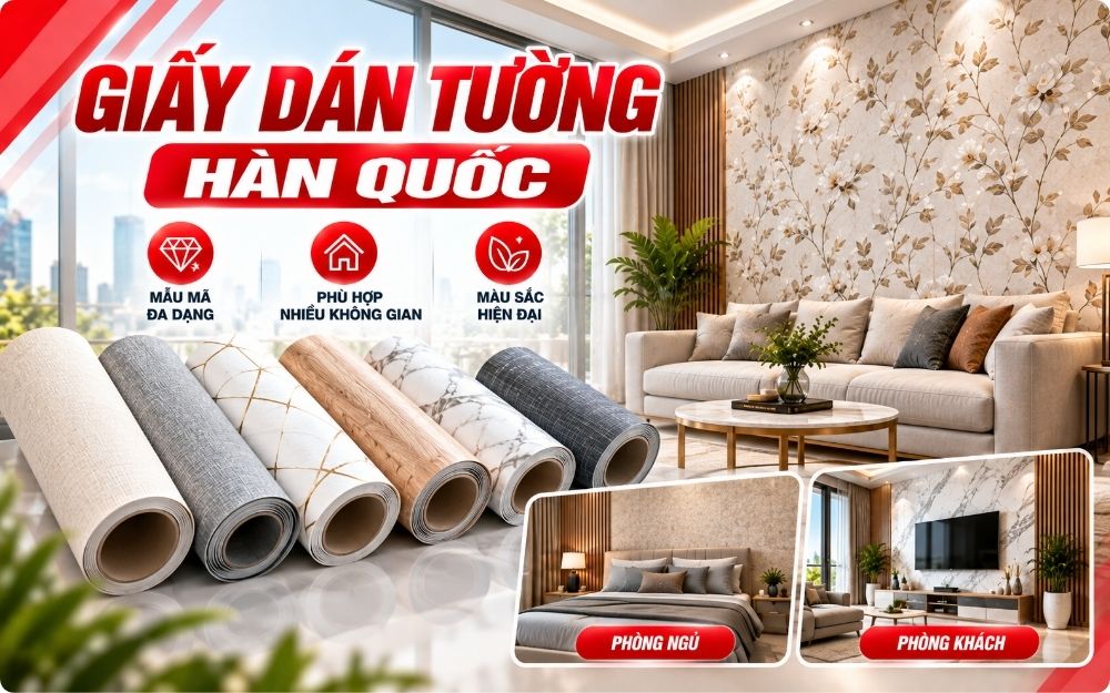 Các mẫu giấy dán tường Hàn Quốc phổ biến
