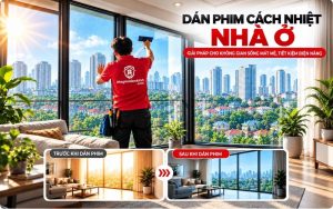 Dịch vụ dán phim cách nhiệt cho nhà ở chống nắng